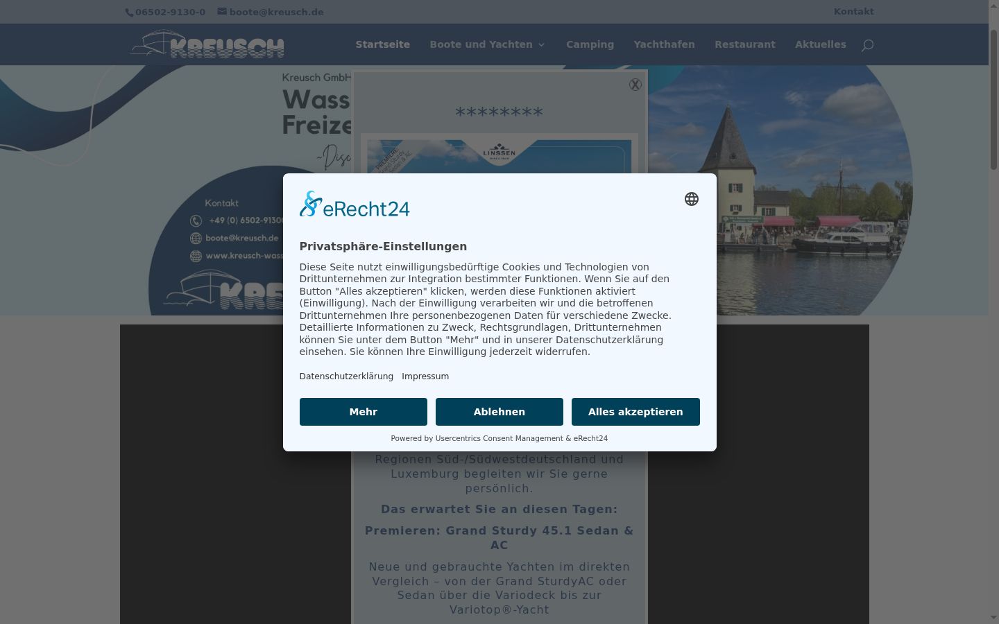 Zrzut ekranu banera zgody wyświetlanego przed jakąkolwiek interakcją