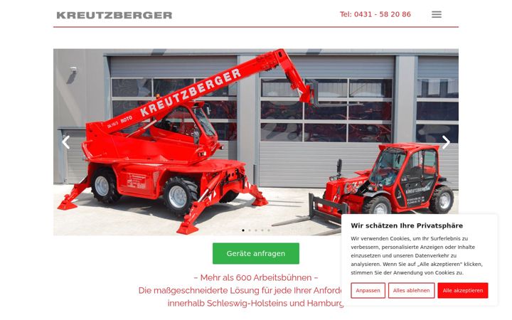 Screenshot of kreutzberger-kiel.de