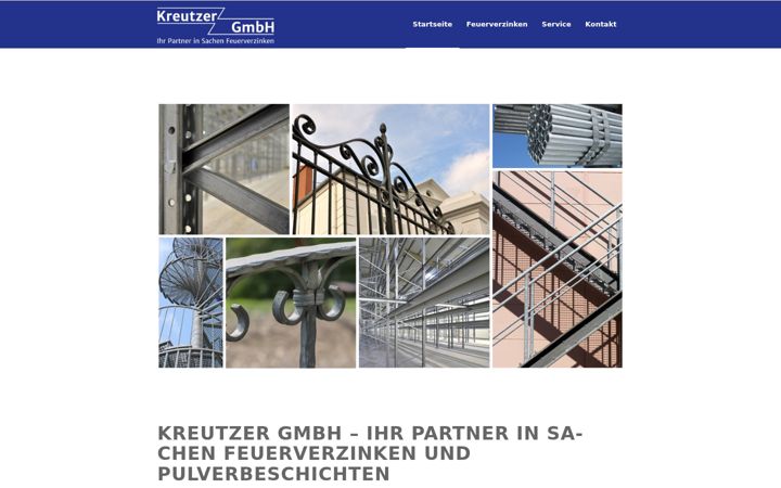 Screenshot of kreutzer-gmbh.de