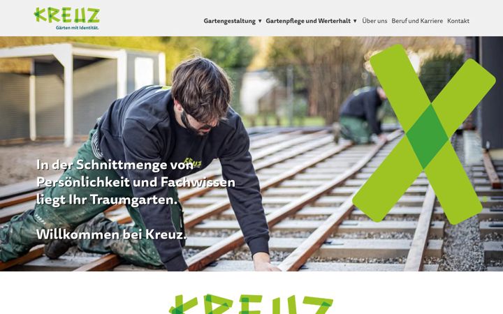 Screenshot of kreuz-galabau.de