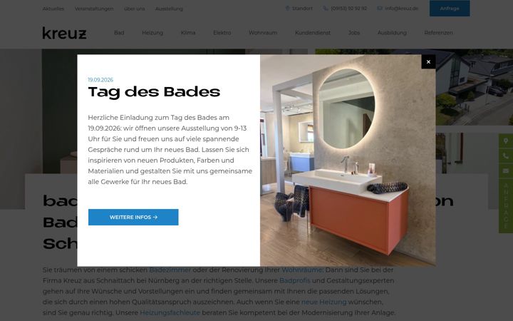 Screenshot of kreuz.de