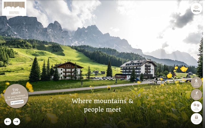 Screenshot of kreuzbergpass.com