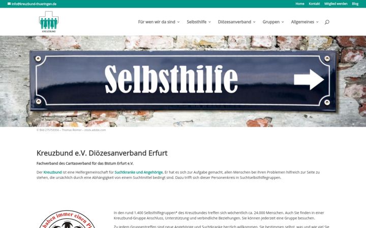 Screenshot of kreuzbund-dv-erfurt.de