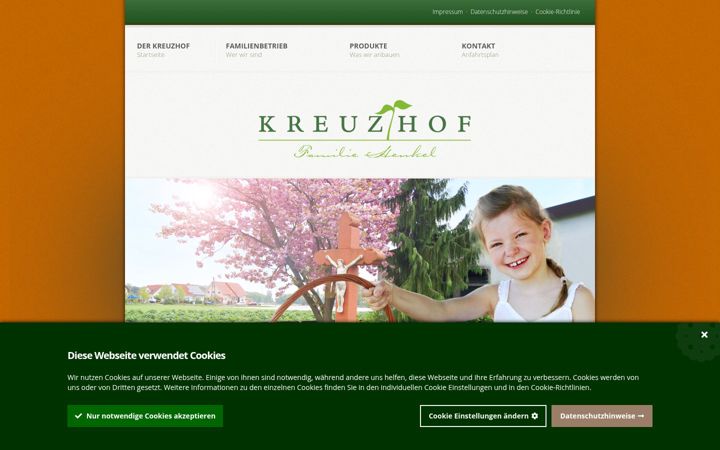 Screenshot of kreuzhof-henkel.de