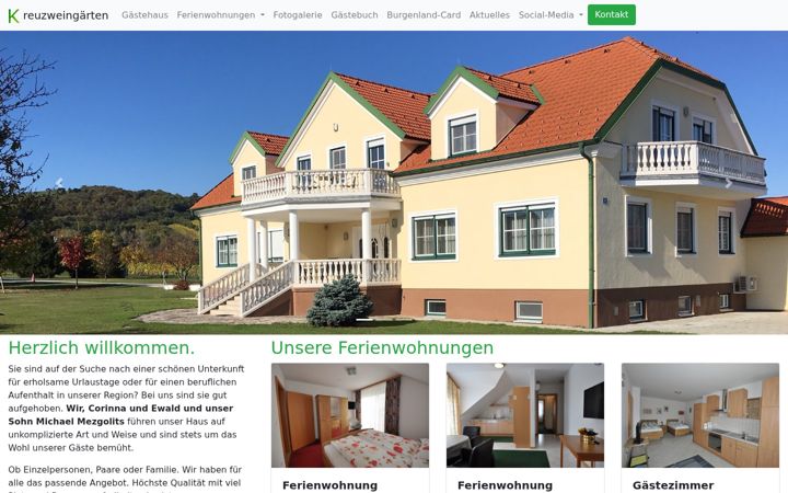 Screenshot of kreuzweingaerten.at