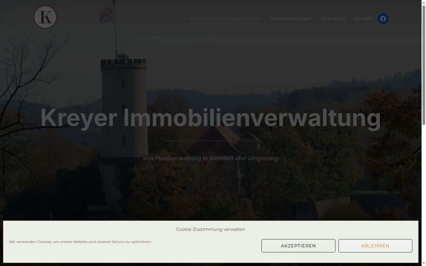 Screenshot tal-banner tal-kunsens muri qabel kwalunkwe interazzjoni