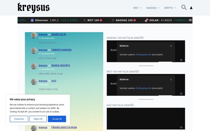 Screenshot di kreysus.com