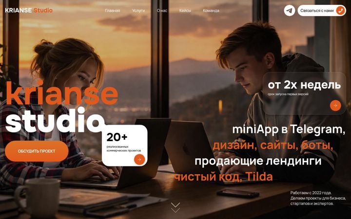 Screenshot of krianse.com