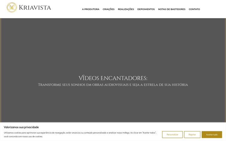 Screenshot stránky kriavista.com