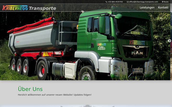 Screenshot of kribernegg-transporte.com