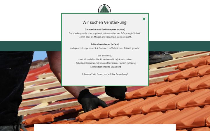 Screenshot of krichling-dachdecker.de