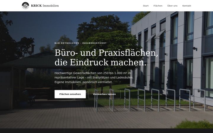 Screenshot of krick-immo.de