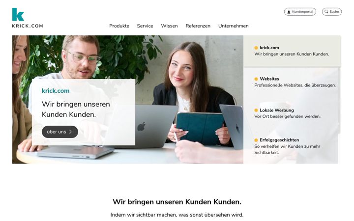 Screenshot of krick-interactive.com