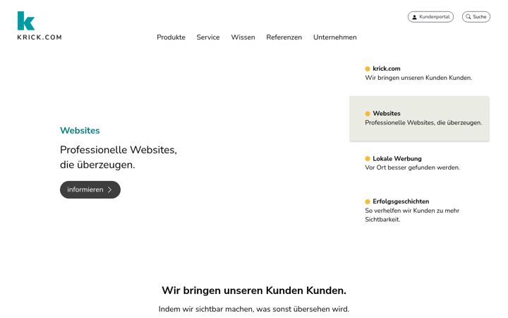 Screenshot of krick.com
