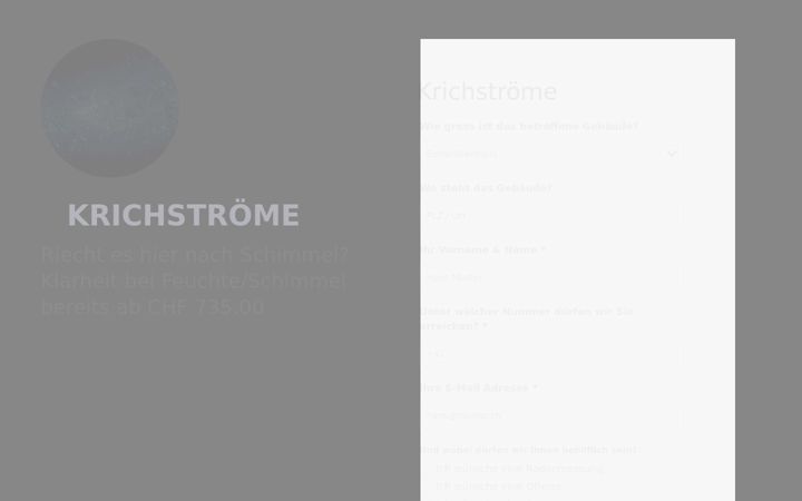 Screenshot of kriechstroeme.ch