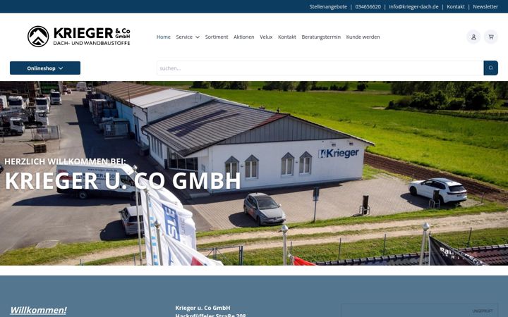 Screenshot of krieger-dach.de