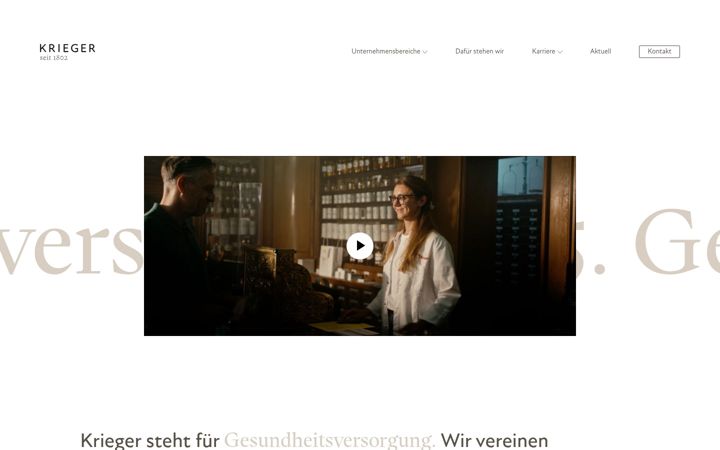 Screenshot of kriegergruppe.de