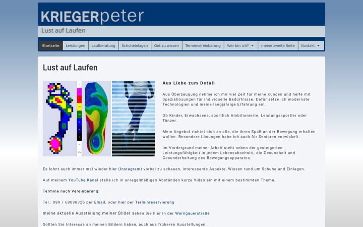 Screenshot of kriegerpeter.de