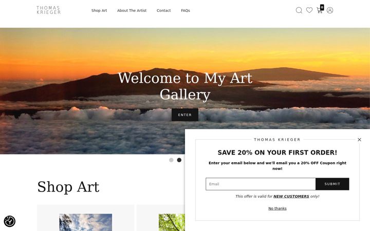 Screenshot of kriegerprints.com
