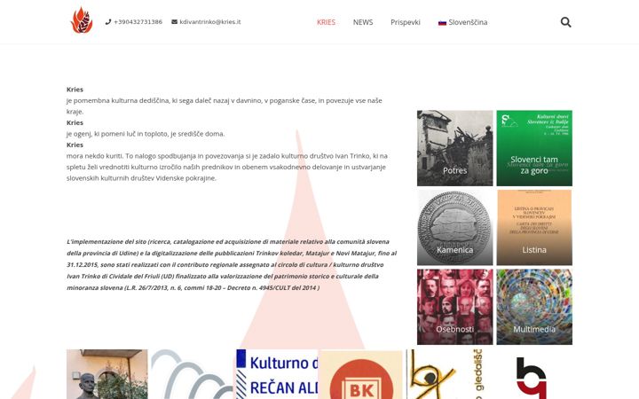 Screenshot of kries.it