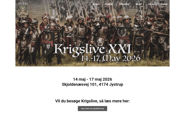 Screenshot of krigslive21.dk