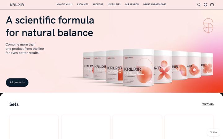 Screenshot of krilixir.com