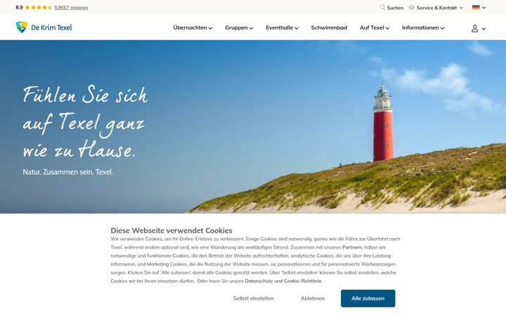 Screenshot of krim-texel.de