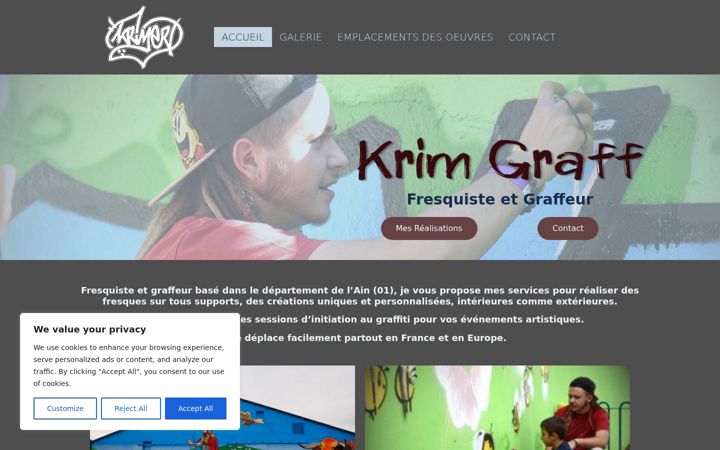 Screenshot of krimgraff.fr
