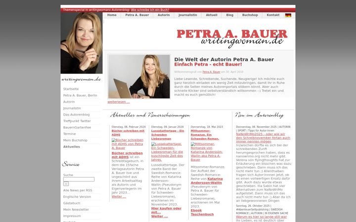 Screenshot of krimi-autorin.de