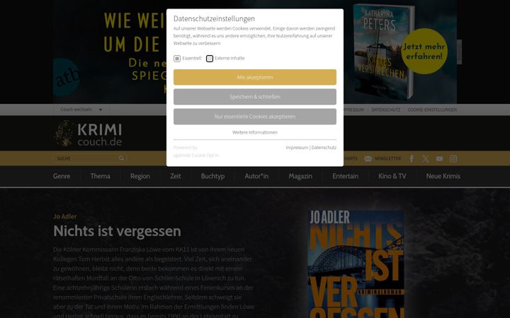 Screenshot of krimi-couch.de
