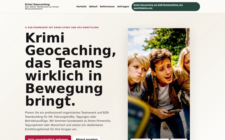 Screenshot of krimi-geocaching.de