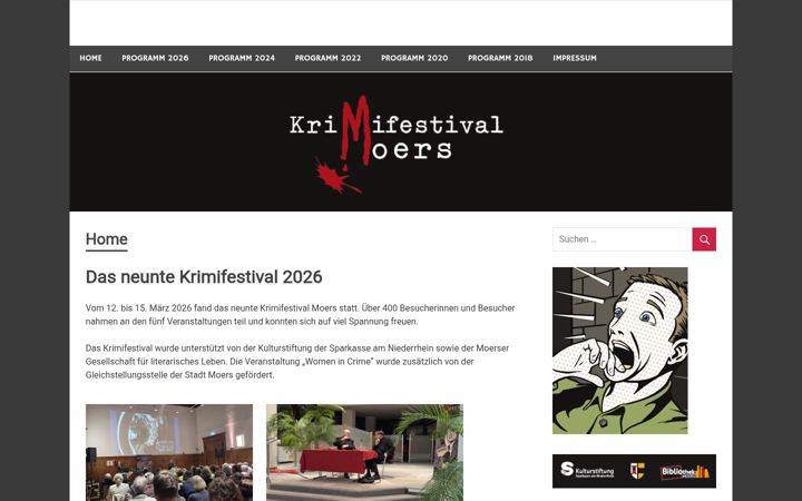 Screenshot of krimifestival-moers.de