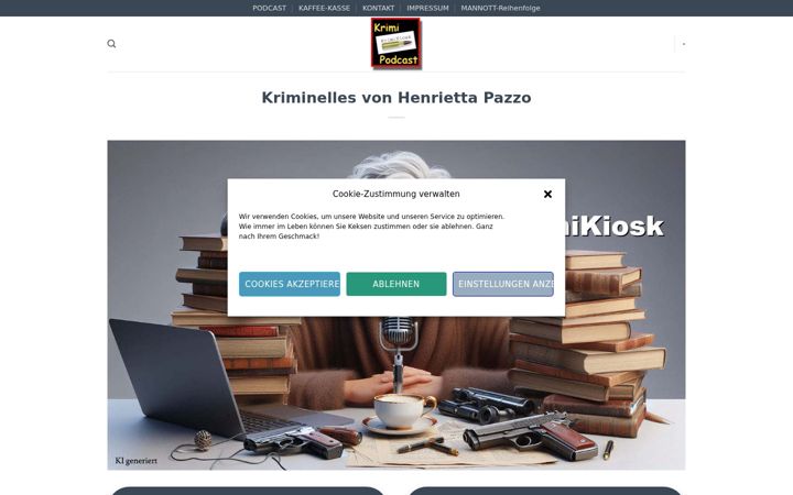 Screenshot of krimikiosk.de