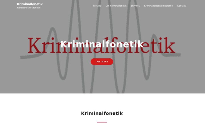 Screenshot of kriminalfonetik.dk