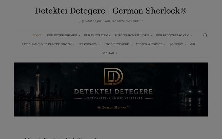 Screenshot of kriminalistik-coaching.de