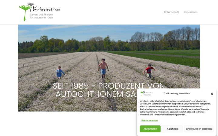 Screenshot of krimmer-naturnahes-gruen.de