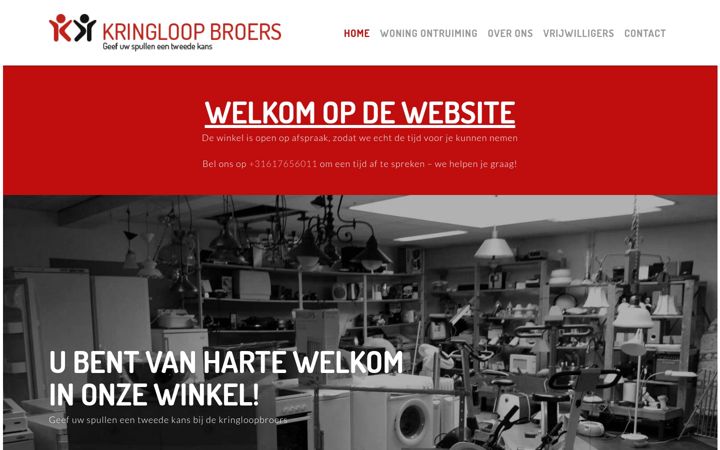 Screenshot of kringloopbroers.nl