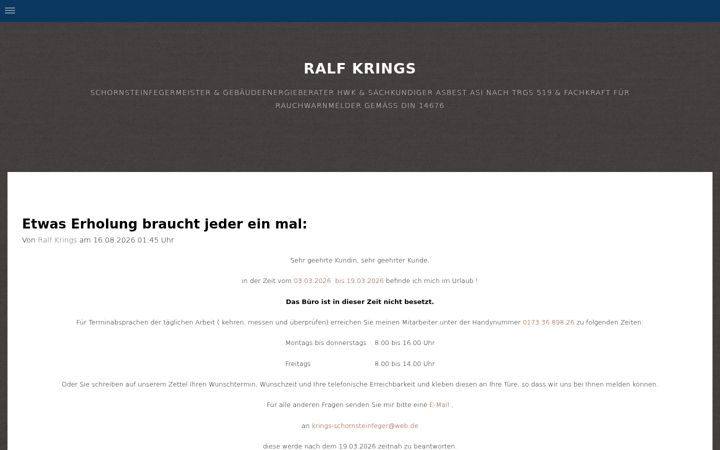 Screenshot of krings-schornsteinfeger.de
