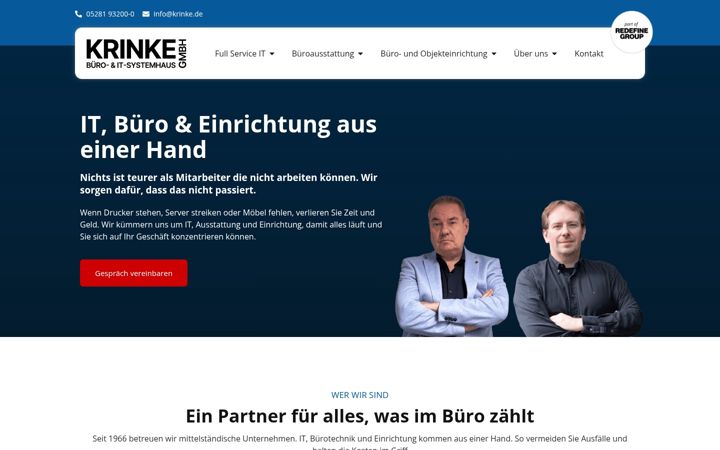 Screenshot of krinke.de