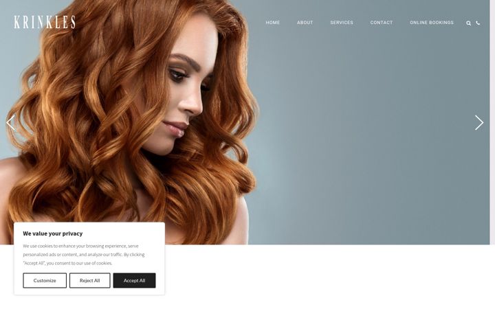 Screenshot of krinkles.co.uk