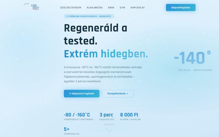 Screenshot of kriobody.hu