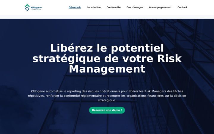 Screenshot of kriogene.fr