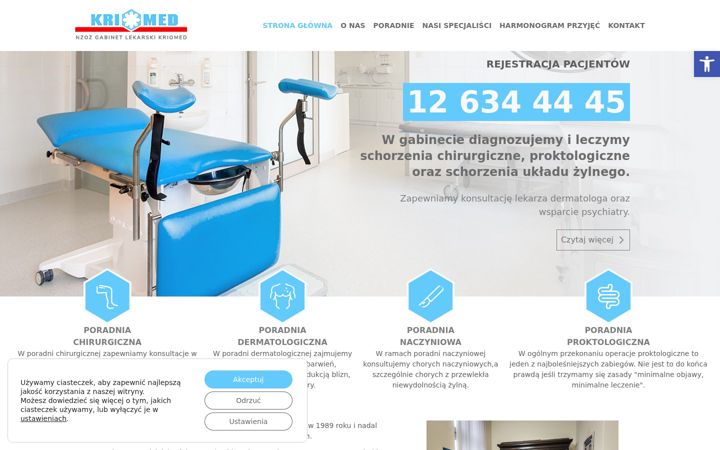 Screenshot of kriomed.com.pl