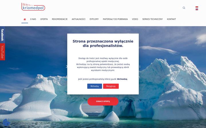 Screenshot of kriomedpol.pl