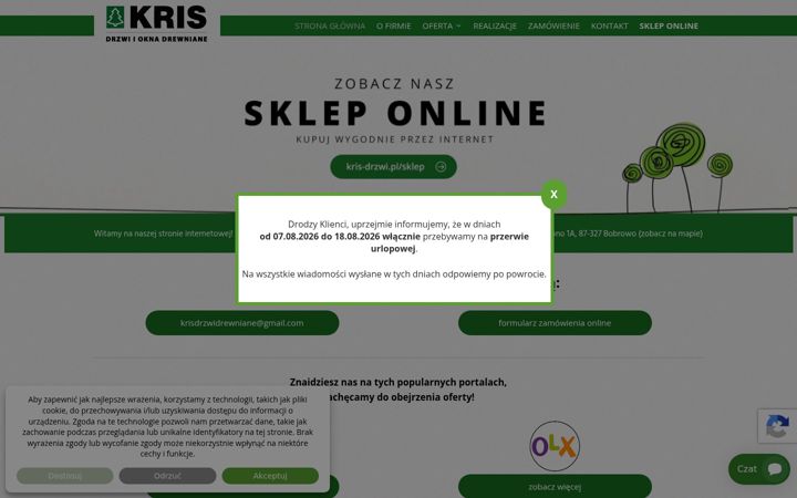 Screenshot of kris-drzwi.pl