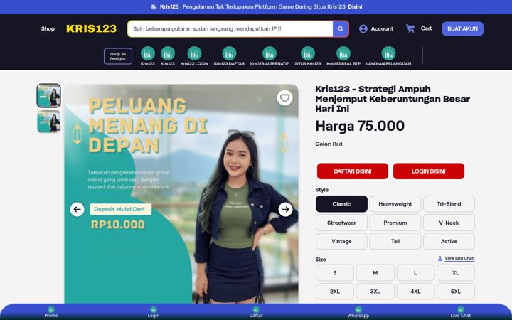 Screenshot of kris123.co