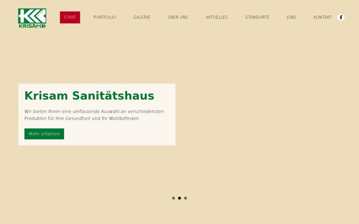 Screenshot of krisam.de