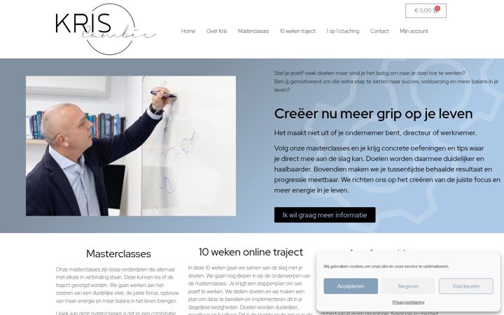 Screenshot of kriscambie.com