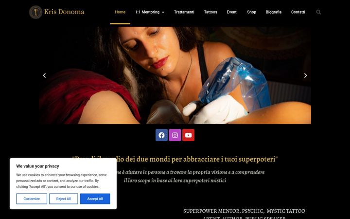 Screenshot of krisdonoma.com