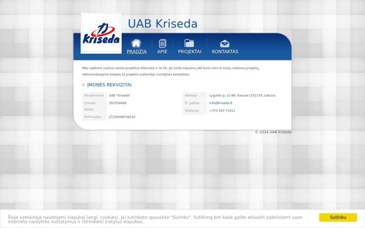 Screenshot of kriseda.lt